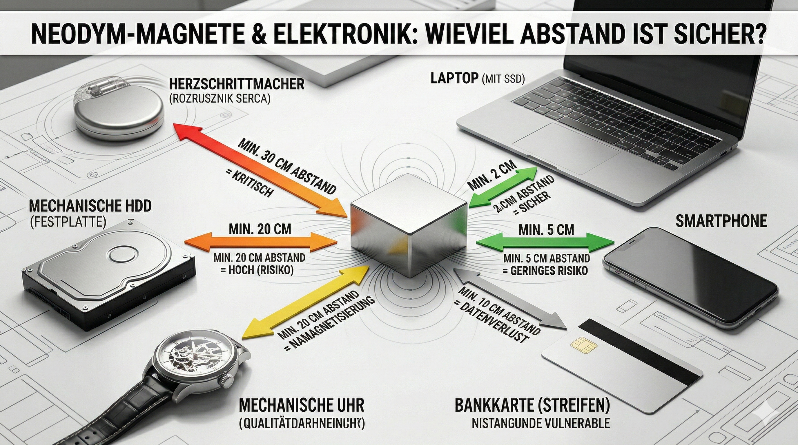 Neodym-Magnete und Elektronik